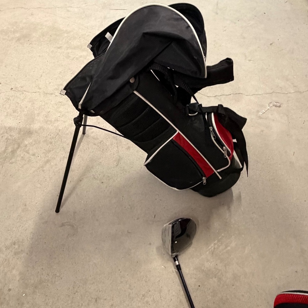 Nitro Blaster Junior Golf Bag and 16 Degree Driver Set Black Red with Headcover - Picture 10 of 16